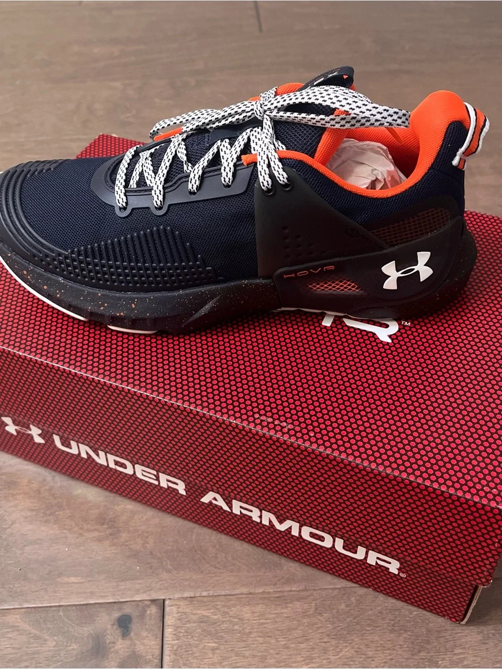 Under Armour Auburn Men's/Women’s Navy & Orange HOVR Training Shoe